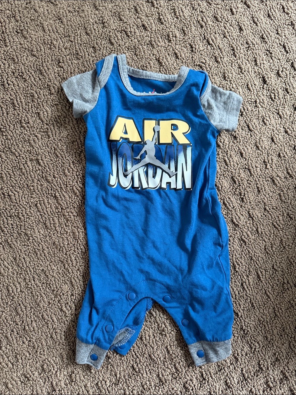 Jordan Blue & Gray Air Jump Romper